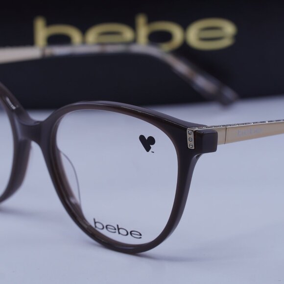 Bebe BB5215 232 Cat Eye Eyeglasses 52mm – Mink - Picture 3 of 10